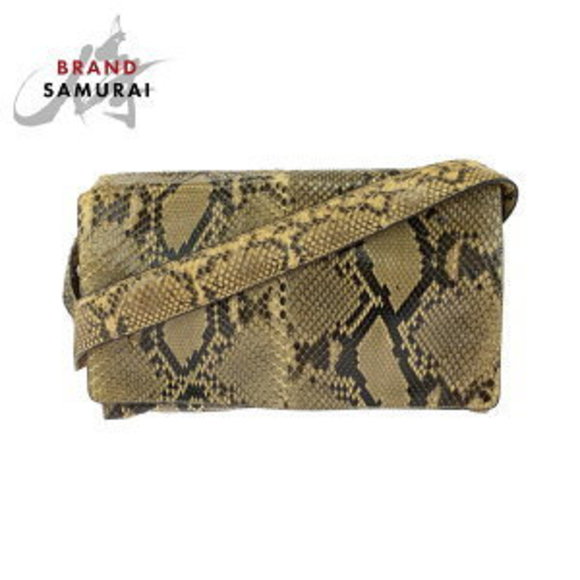 Prada triangle Bag python brown Shoulder - Picture 1 of 9